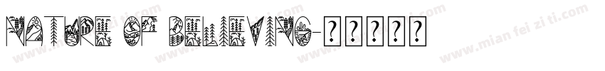 Nature of Believing字体转换